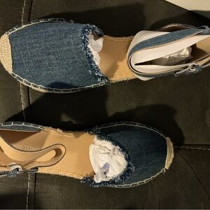 Denim Espadrille Sandals